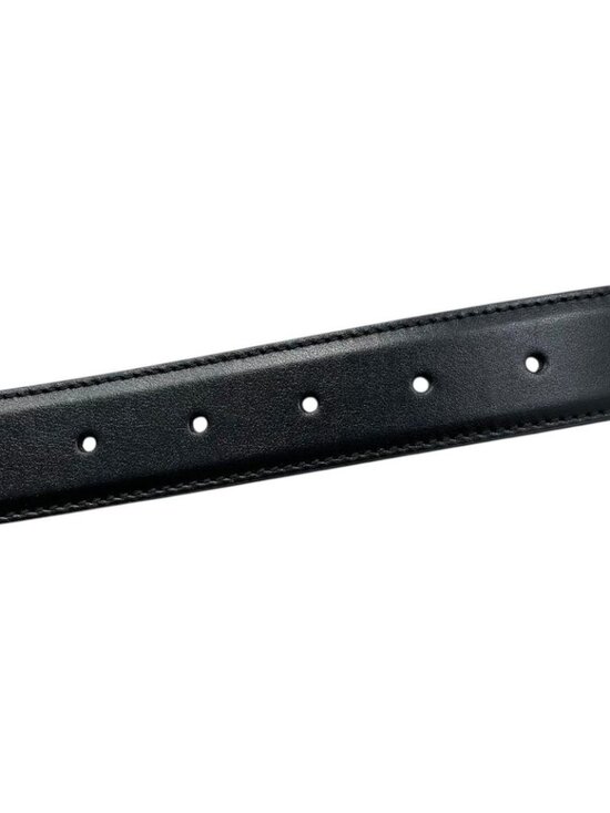 Gucci Belt Mini Horsebit Leather Black Silver main image 8
